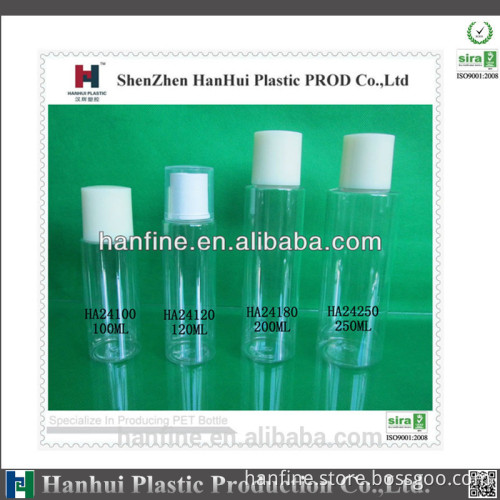 New design Round plastic bottle for cosmetics/30ML-1000ml/factory price